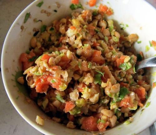 Recette Bio De Taboule De Pois Chiches Crus Germes